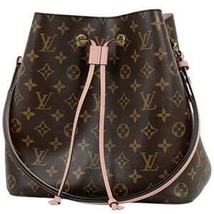Louis Vuitton NeoNoe Shoulder Bag Monogram Rose Pink Poudre Brown